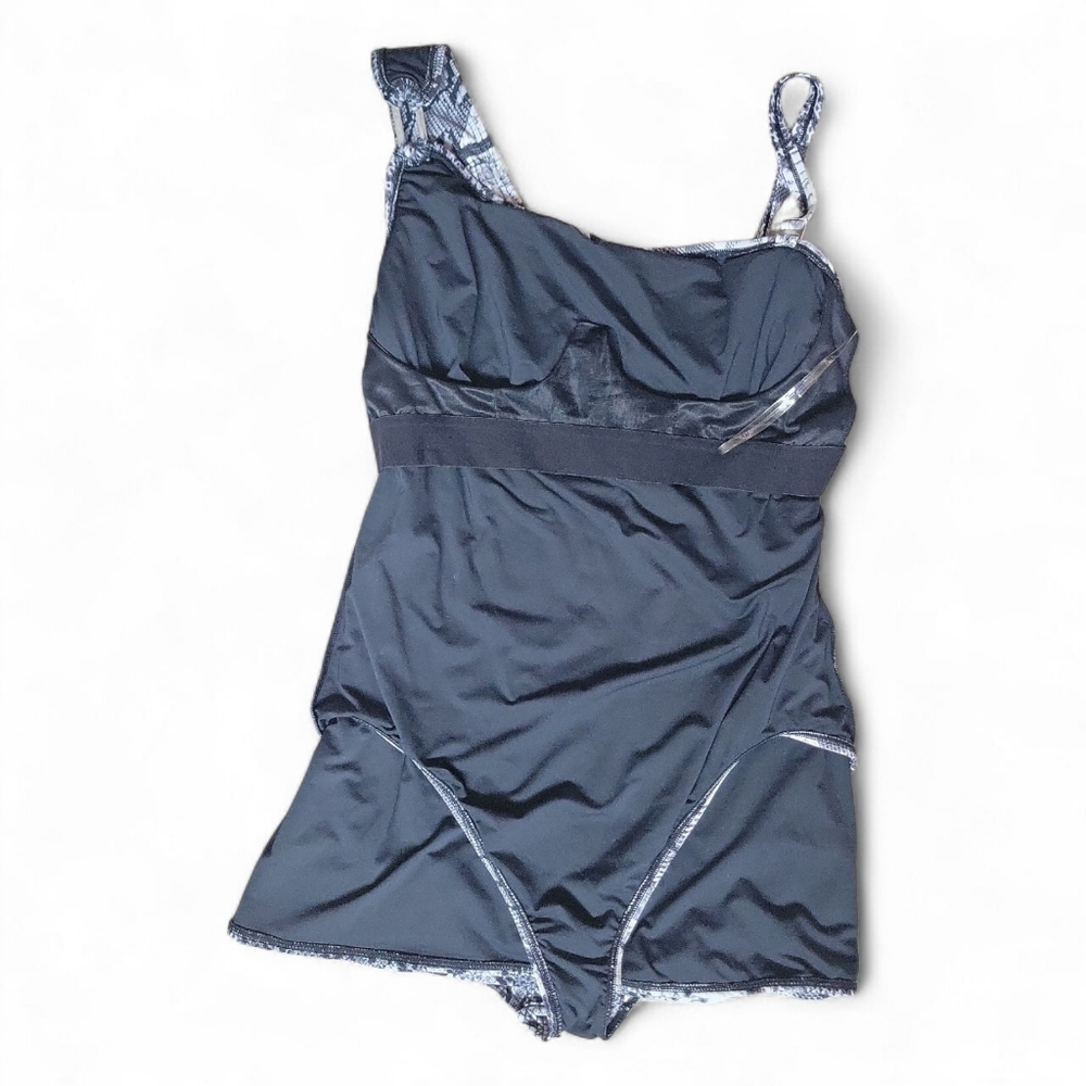 Michael Kors Patchwork Snakeskin One Shoulder Swi… - image 4